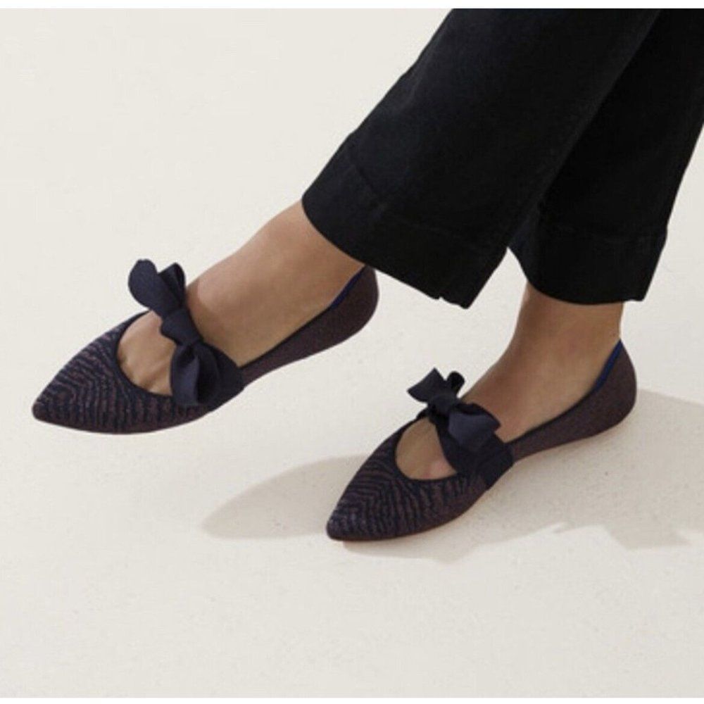 New Rothy’s Mary Jane Twilight Metallic Flat Womens Sz 5.5 Retired Limited Ed